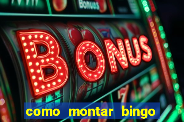 como montar bingo brinquedos toia