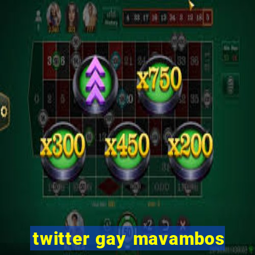 twitter gay mavambos