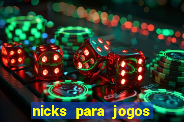 nicks para jogos de tiro