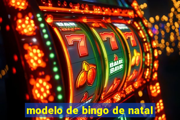 modelo de bingo de natal