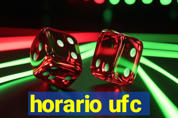 horario ufc