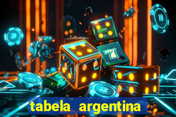 tabela argentina torneo betano