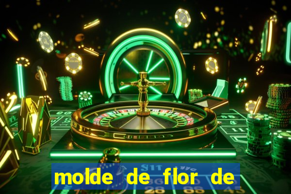 molde de flor de eva grande para imprimir