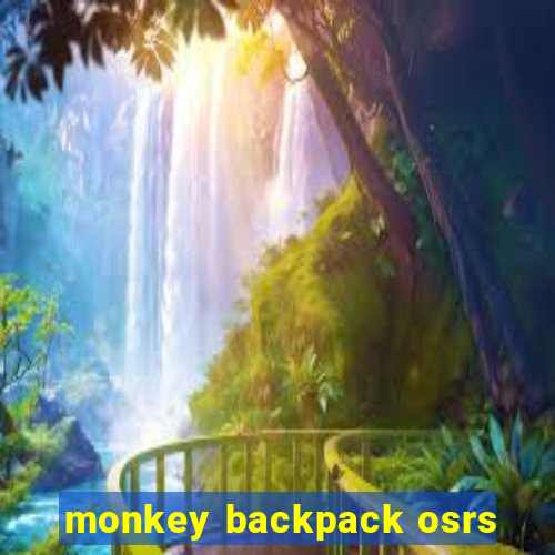 monkey backpack osrs