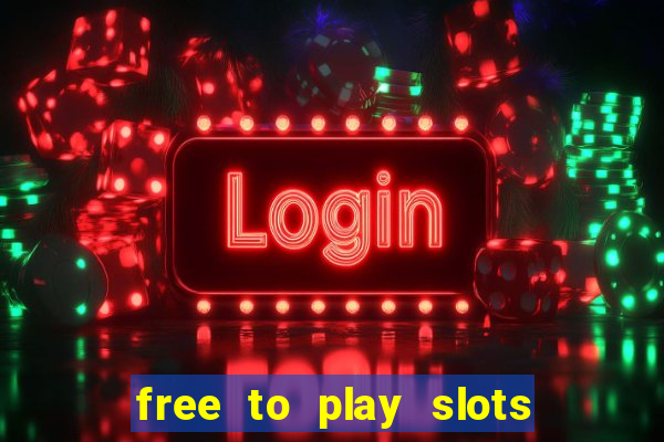 free to play slots no download