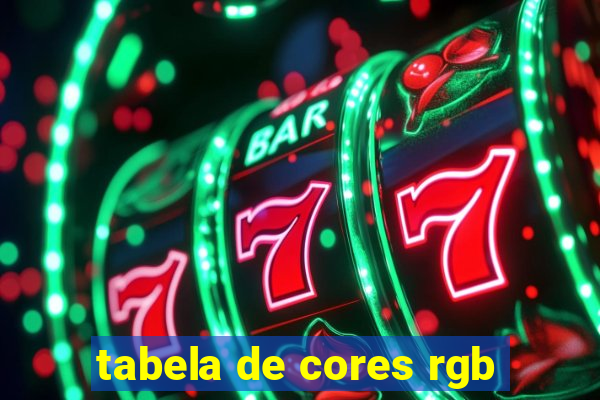 tabela de cores rgb