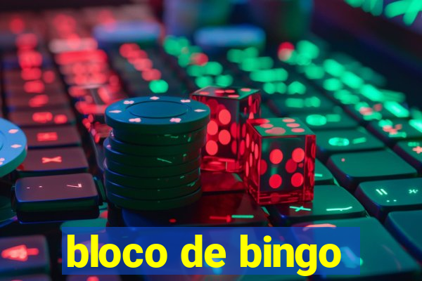 bloco de bingo