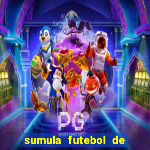 sumula futebol de campo word