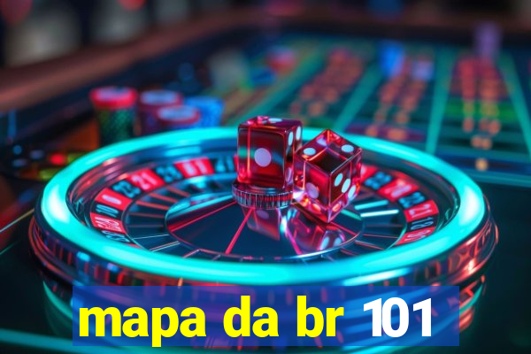 mapa da br 101