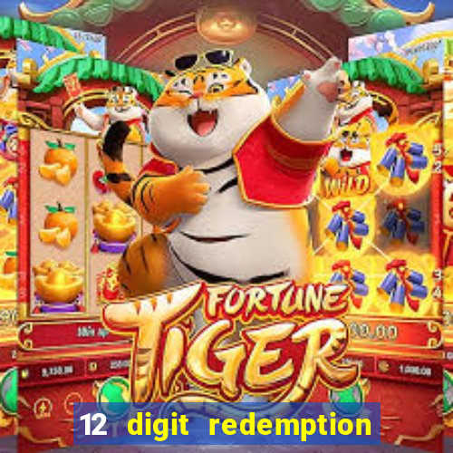 12 digit redemption code for golden hearts casino