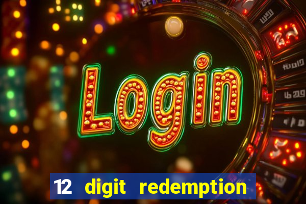 12 digit redemption code for golden hearts casino