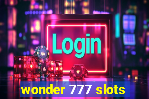 wonder 777 slots