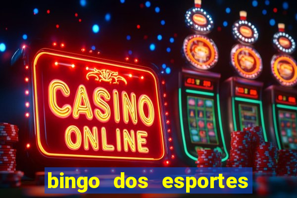 bingo dos esportes para imprimir