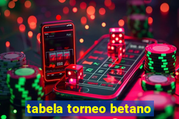 tabela torneo betano