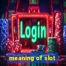 meaning of slot