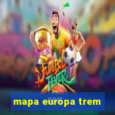 mapa europa trem