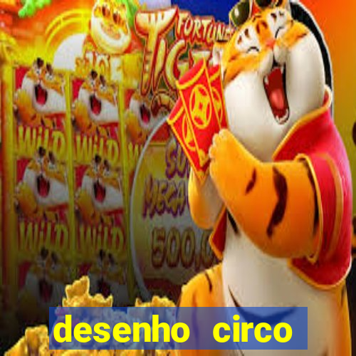 desenho circo digital para colorir