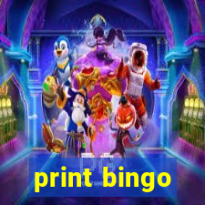 print bingo