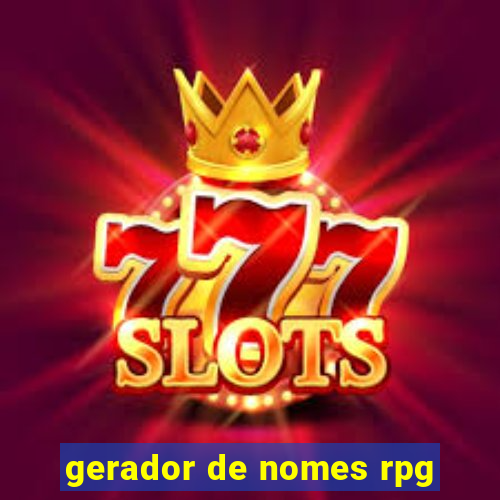 gerador de nomes rpg