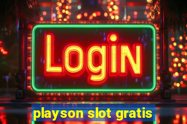 playson slot gratis