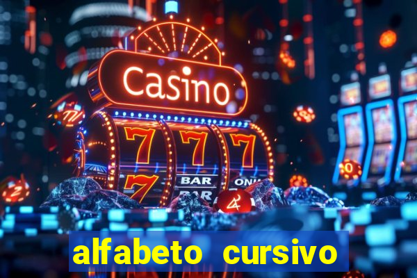 alfabeto cursivo pontilhado para imprimir pdf