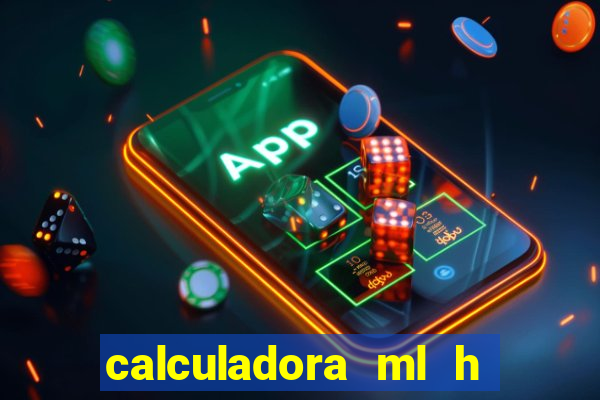 calculadora ml h para mcg kg min