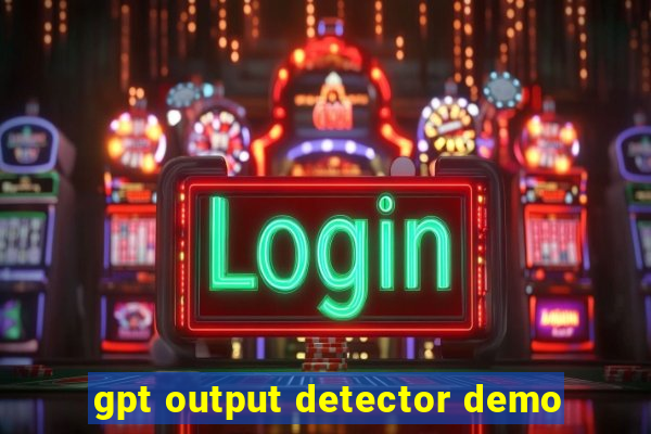 gpt output detector demo