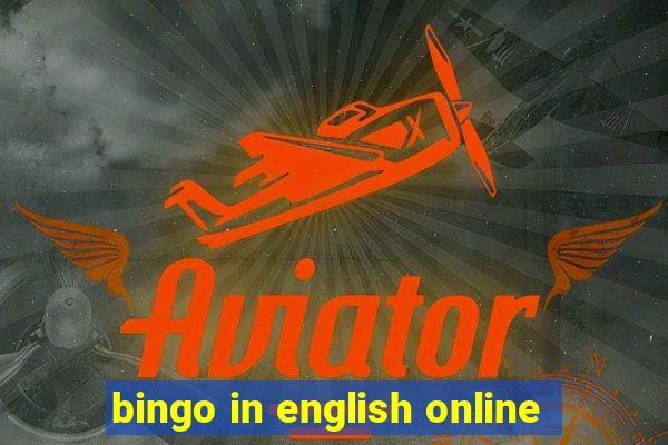 bingo in english online