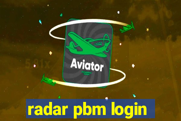 radar pbm login