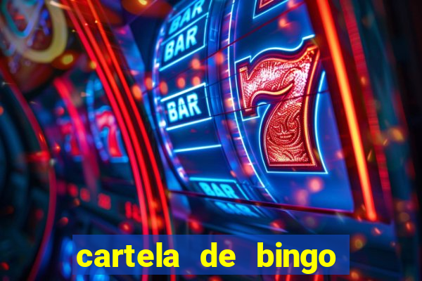 cartela de bingo da sorte