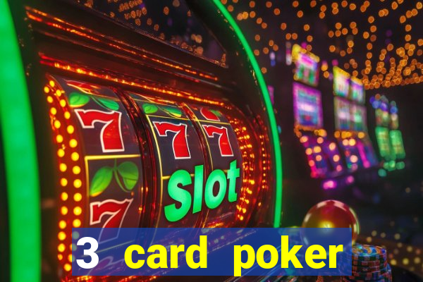 3 card poker casino game