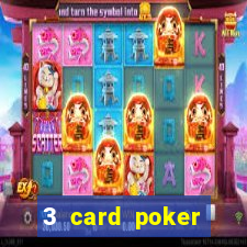 3 card poker casino game