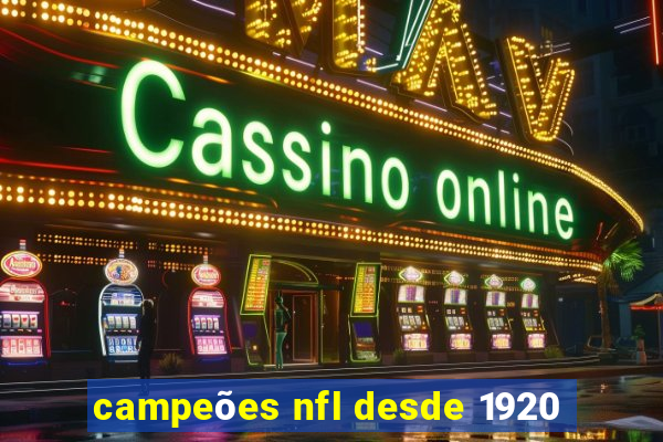 campeões nfl desde 1920