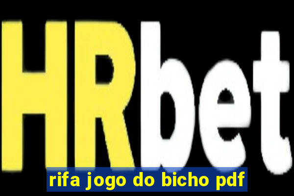 rifa jogo do bicho pdf