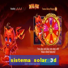 sistema solar 3d em movimento